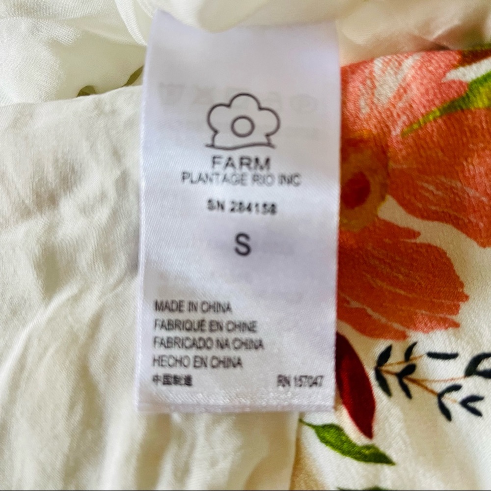 FARM Rio NWT Nanaju Maxi Dress in White - Picture 12 of 15